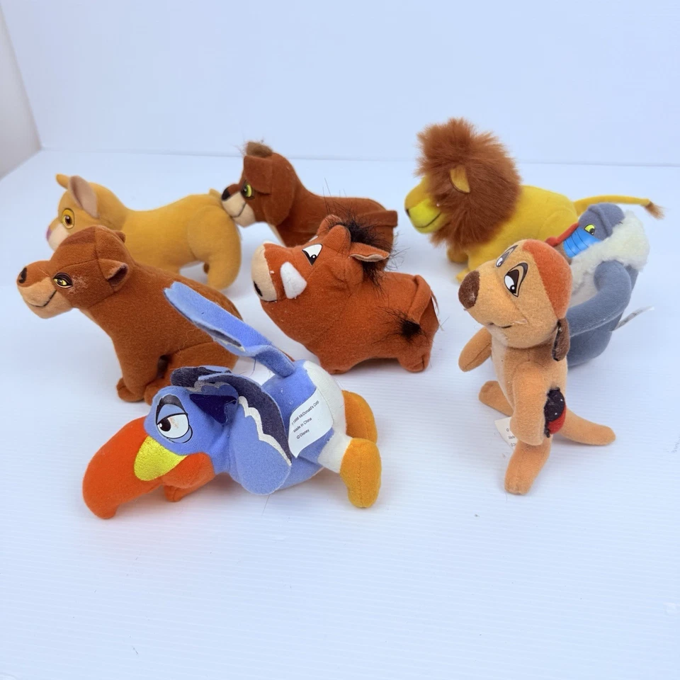 Lion King 2 Disney Plush Animal Simba's Pride Full Set of 8 McDonald's 1998 - image 4 of 4