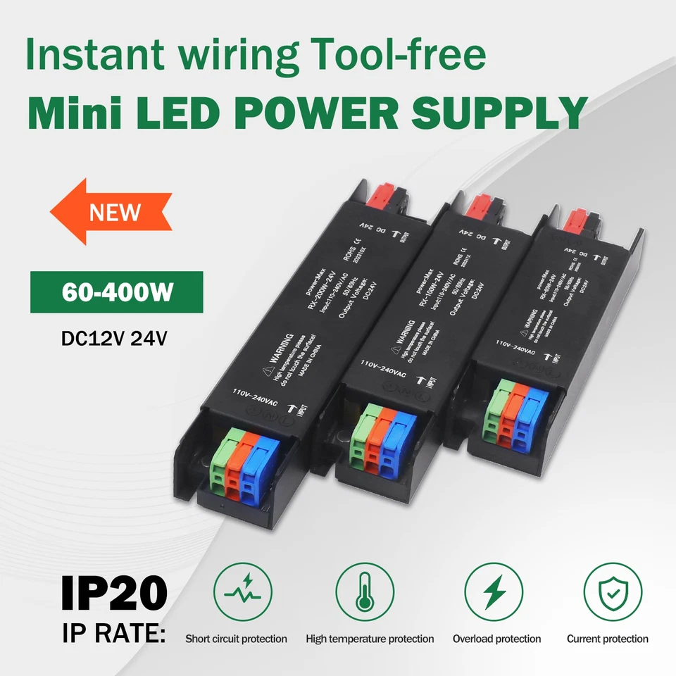 AC 240V To DC 12V/24V 60W-4000W AC/DC Power Supply Adapter Transformer Driver - Image 4 of 4