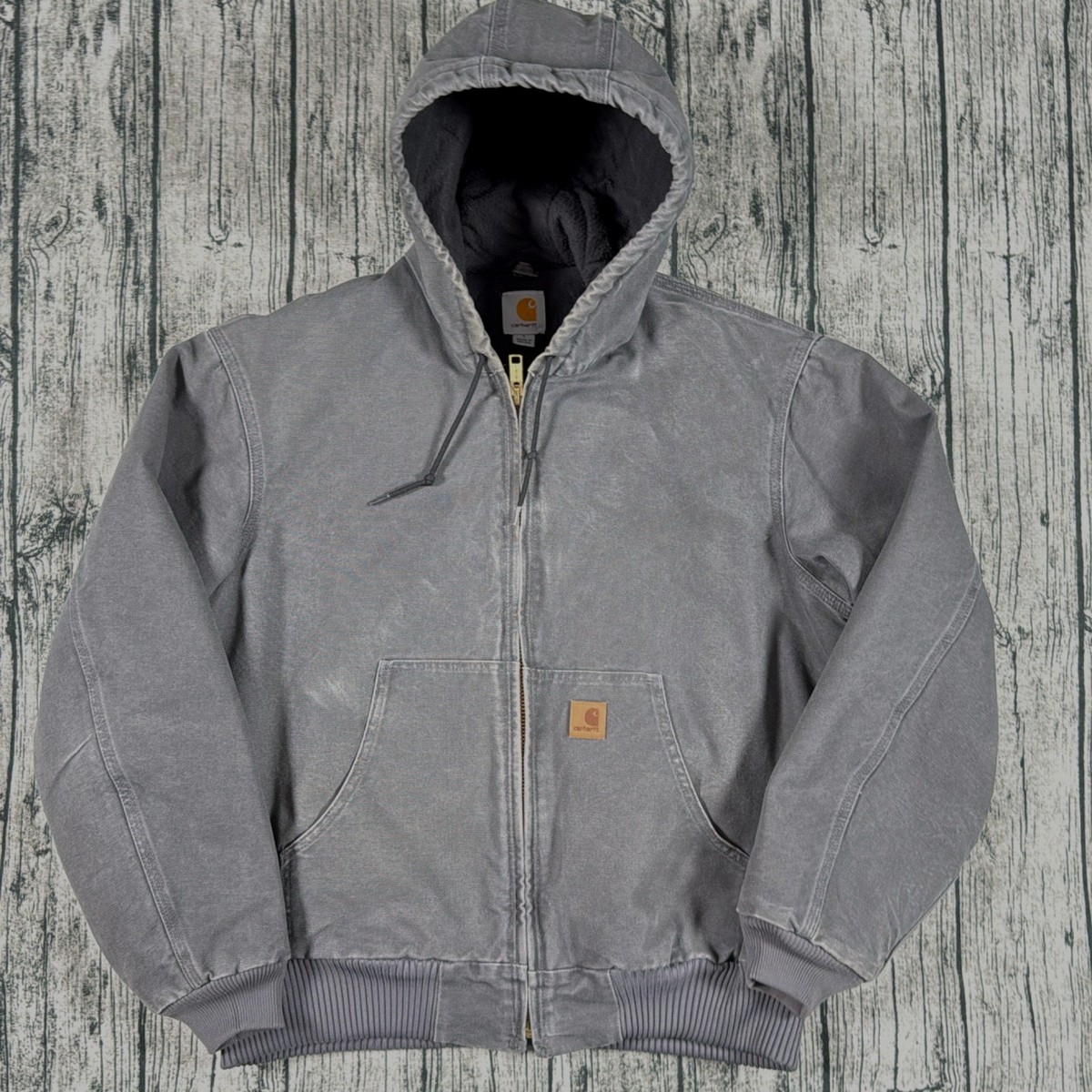 Carhartt J130 GVL Active Jacket Men's Large Gravel Gray Quilted