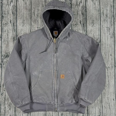Carhartt J130 GVL Active Jacket Men's Large Gravel Gray Quilted