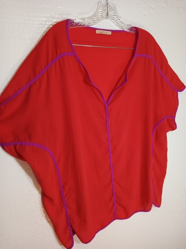 Gibson und Latimer Bluse Größe Extra Large orange lila Karrierekleidung - Bild 2 von 7