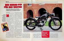 Motorrad Classic 1291) DKW RT 125 in einer seltenen Vorstellung auf 10 Seiten
