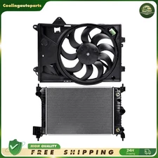 Radiator Aluminum & Radiator Cooling Fan Assembly For 2012-2018 Chevrolet Sonic