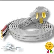 3 Prong Dryer Cord 10 FT NEMA 10-30P to 3-Wire Appliance Cord 30-Amp 3 Wires