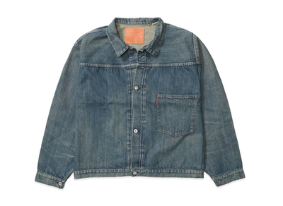 LEVI'S Vintage Clothing S506XX 1944 WWII Trucker Jacket Blue | eBay
