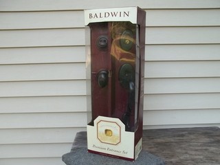 Brass Baldwin Premium Entrance Set Venetian Bronze Logan / Egg Knob 5335.112