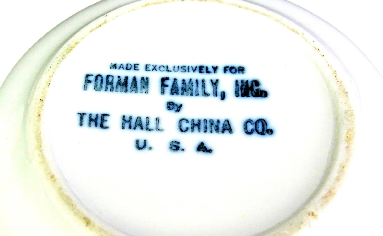 Hall China Co. Forman Family Inc. Individual 3 7/8" Teapot & Gold Cozy Cover Lid