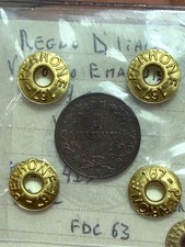 RARISSIMO 1 CENTESIMO VALORE 1902 FDC 63 PERIZIA PERRONE REGNO D'ITALIA