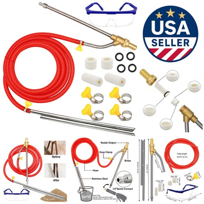 #ad #ad Professional Sandblasting Kit for Pressure Washers 5000 PSI Brass Attachment $117.99