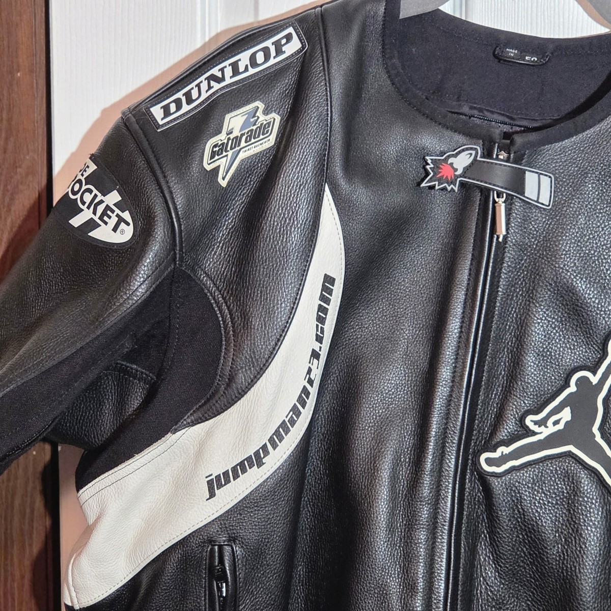 【本革】JOE ROCKET レザー ライダースジャケット jordan 40 Jacket Motorcycle RARE Joe Rocket Jordan Motorsports Black Leather