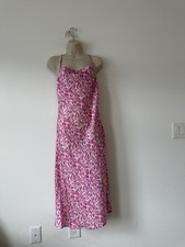 Pink Leopard Slip Dress