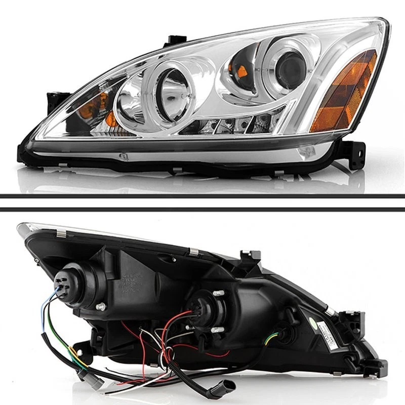 For Honda Accord 03-07 Headlights Signature Series Driver & Passenger Side Foto 2 de 4