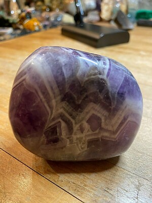 Amethyst Banded Chevron Crystal Gemstone Artisan Hand Polished Rock Specimen 008