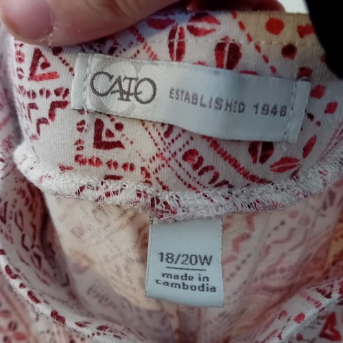 Women's Plus Size Cato Wide Leg Palazzo Pants Geometric Print Boho Chic 18/20W - Picture 14 of 16