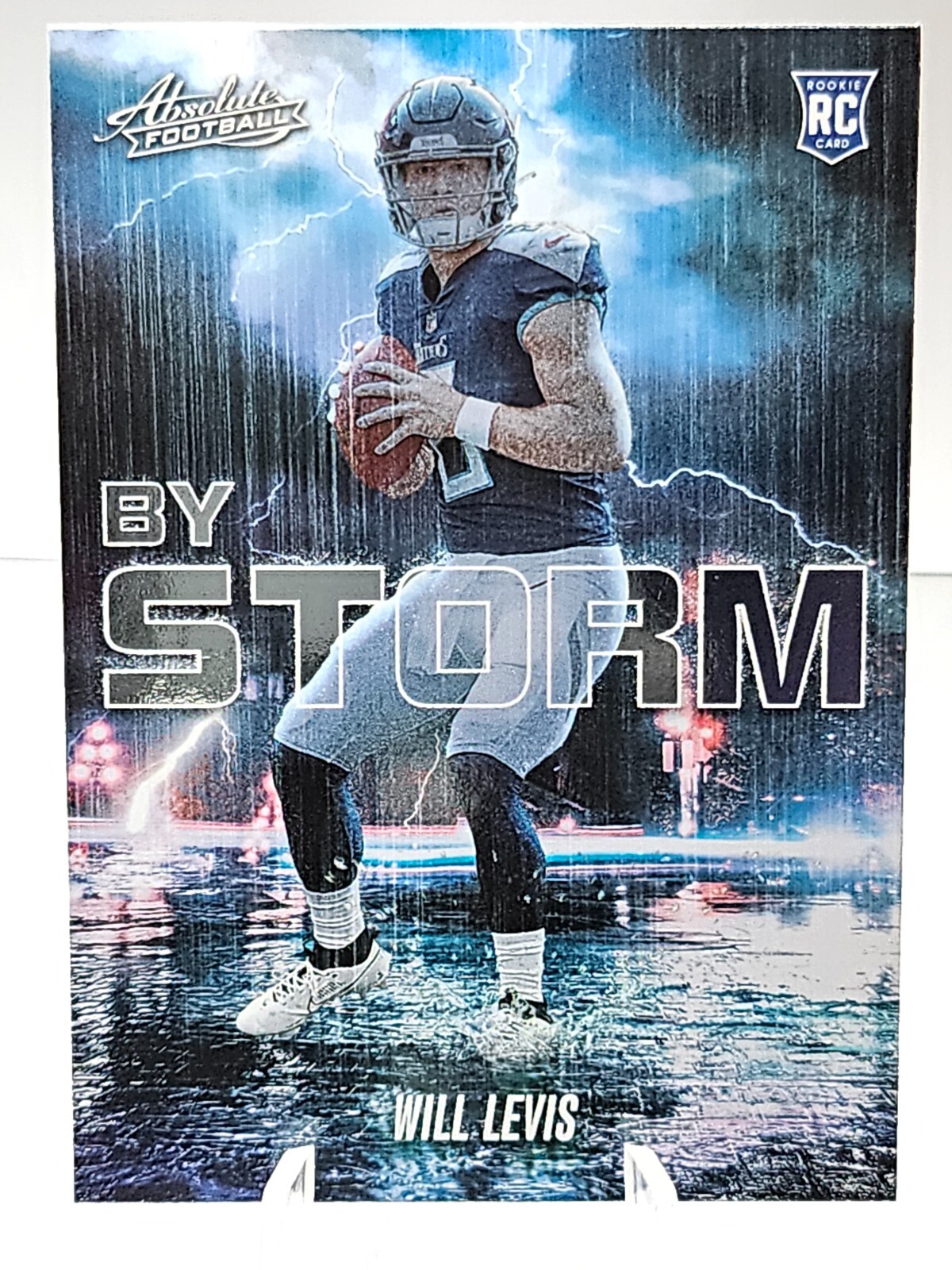 2023 Panini Absolute Football Will Levis “By Storm” Rookie Card #BST-14