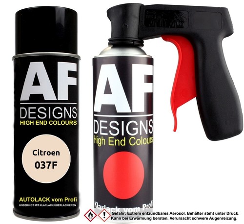 Spraydosen Griff Set für Citroen 037F Beige Antilope Basislack Klarlack Handgrif - Bild 2 von 2