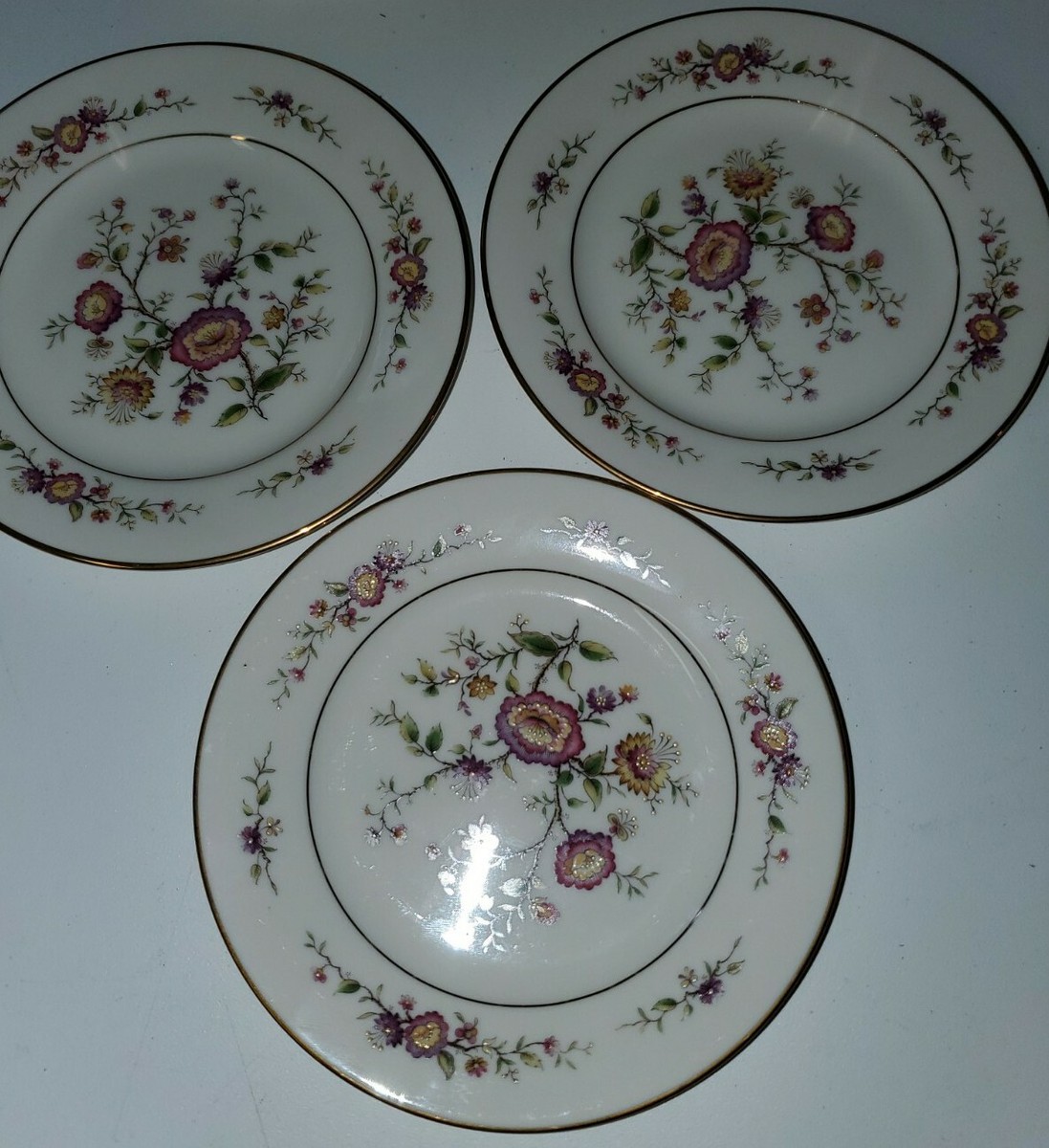 Noritake Ivory China Asian Song Pattern 7151 - 3 bread plates
