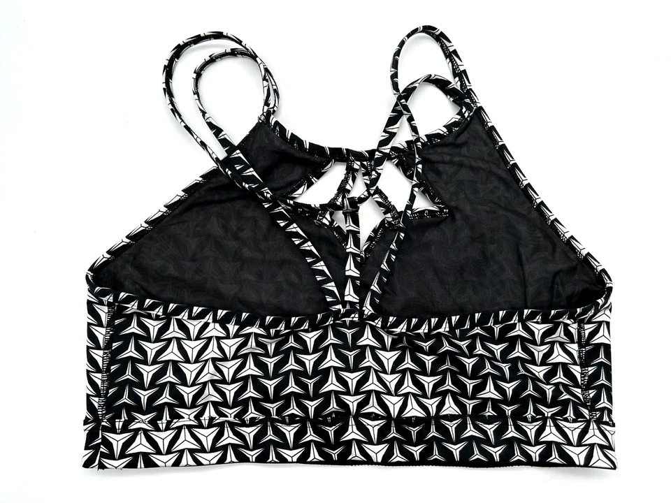 Camiseta deportiva activa geométrica blanca y negra para mujer Victoria's Secret talla grande Foto 2 de 4