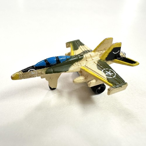 Vtg Micro Machines Plane F-18 Hornet Mini Military Jet Airplane Camo Galoob 1987 - Picture 4 of 9