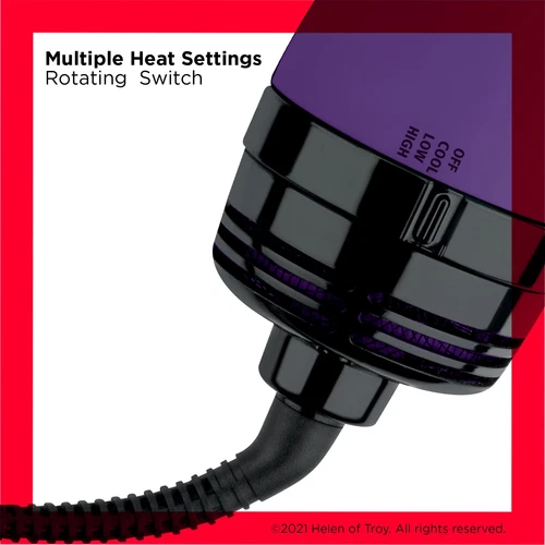 Revlon One-Step Ceramic Hair Dryer & Volumizer Hot Air Brush, Purple - Picture 4 of 5