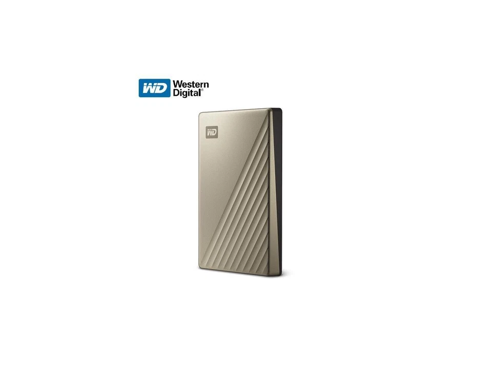 WD 2TB My Passport Ultra Portable Storage External Hard Drive USB-C Gold 256-Bit - Image 2 of 4