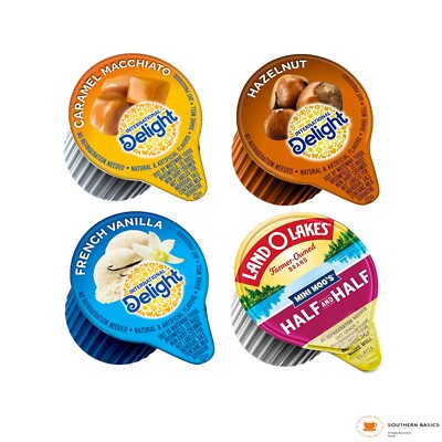 Delight French Coffee Creamer Mini Cups 96 Coffee Creamer Singles