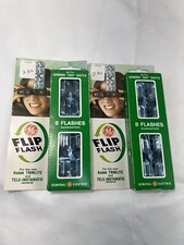 2 Of Vintage GE Flip Flash CG-38A2 Kodak Trimlite  Tele-Instamatic 8 Flashes