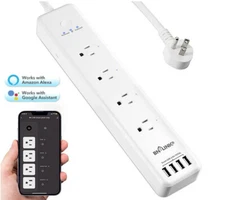 BN-LINK 8 in 1 Smart Power Strip Smart WiFi Outlets Surge Protector 4 AC / 4 USB
