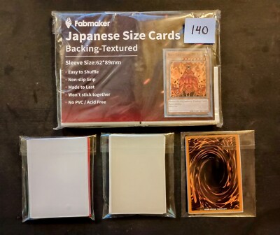 ebay card sleeves Yu-Gi-Oh Sized Card Sleeves (140 White, 32 ULTRA PRO,32 Reg,8 Other) SEE  DESCPTN
