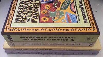 Lot 4 Moosewood Cookbook, New Recipes, Low-fat Favorites, Enchanted Broccoli