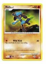 Pokemon Card: Riolu 6/61 (6/11) ERROR Lucario Trainer Kit Diamond & Pearl! EX on eBay