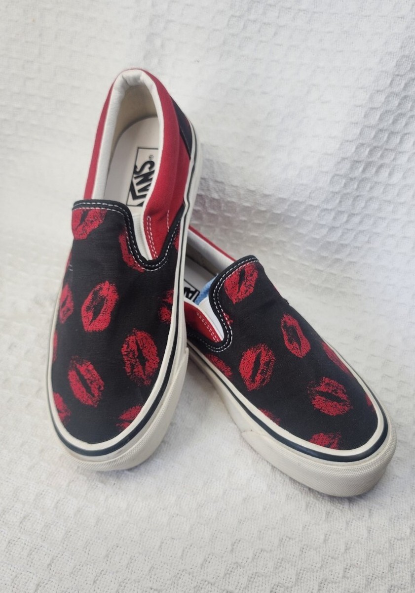 t*a様 新品 箱付き Vans Anaheim Slip On Hotlips Vans Classic Slip-On 98 DX Anaheim Factory Og Hot Lips US