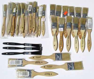 Chip Paint Brushes Lot of 36 for Adhesives, Varnish, Staining, Touch-ups, Hobby