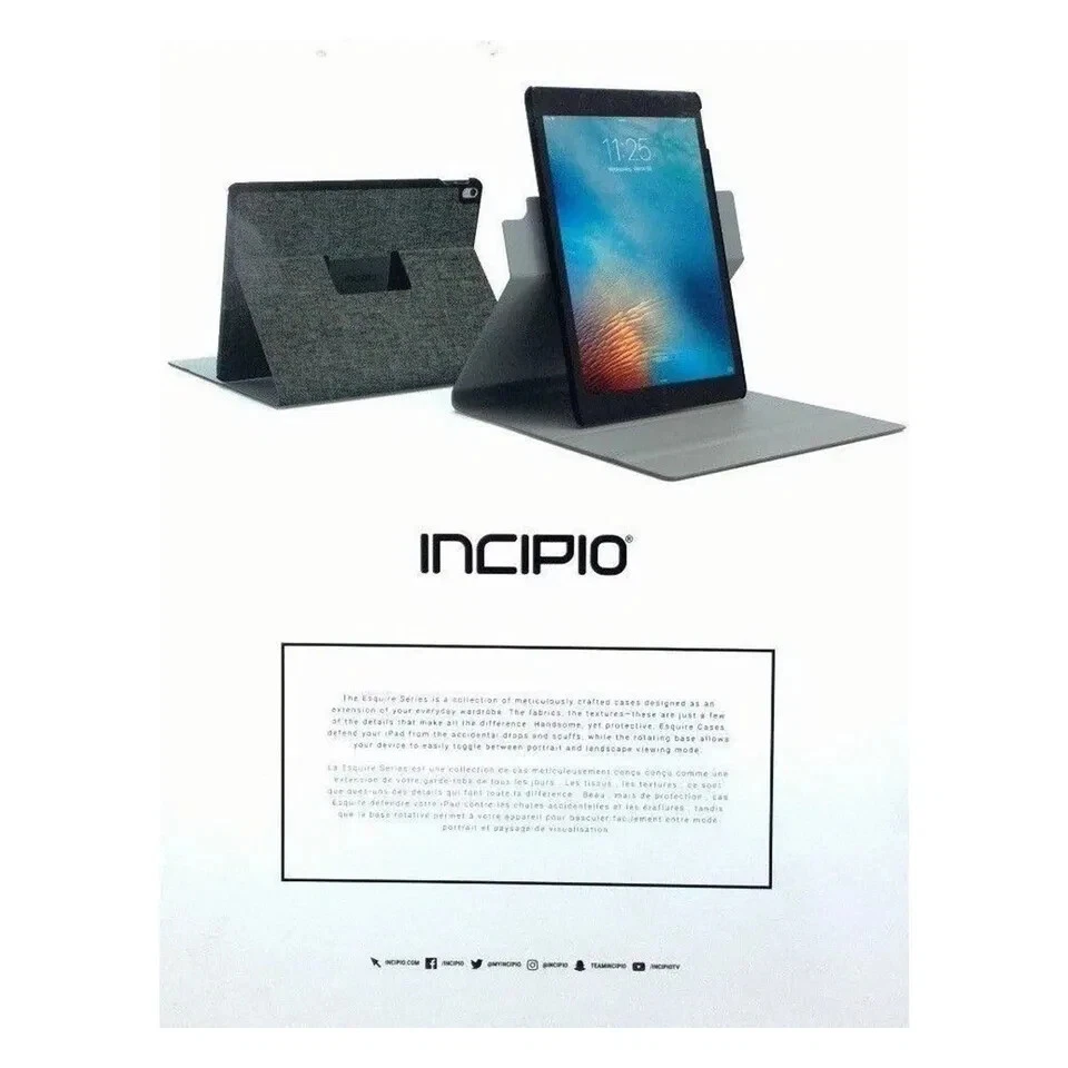 Incipio Esquire Series Durable Fabric Folio Protection Case For iPad 12.9" 2017 - Image 2 of 4