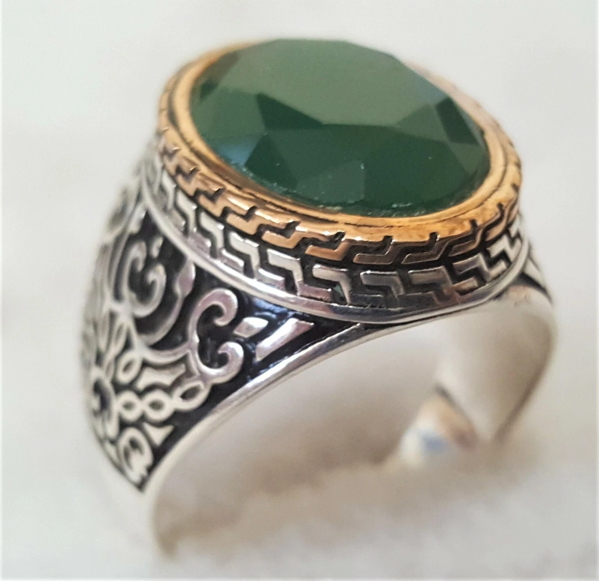 Chevaliere homme jade hot sale