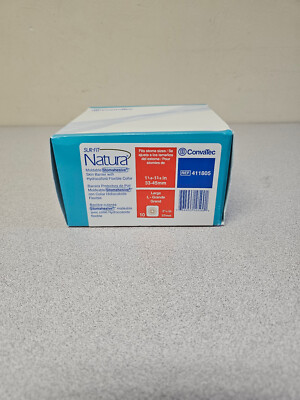 ConvaTec 411805 SUR-FIT Natura Large 2.25'' Flange Fit Stoma 1.25-1.75'' Box of 10