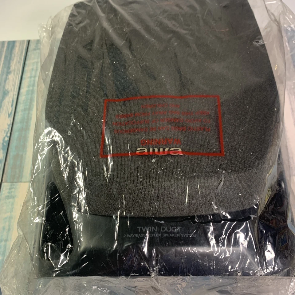 ONE Aiwa Twin Duct 2 Way Bass SX- NV1500 Shelf Speaker BRAND NEW! Boombox - Image 4 of 4