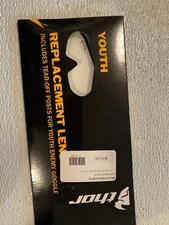 (3) THOR HERO ENEMY REPLACEMENT GOGGLE LENS CLEAR BLACK YOUTH