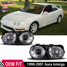 Headlights for 1998-2001 Acura Integra LED Halo Projector 98-01 Lamp Left+Right