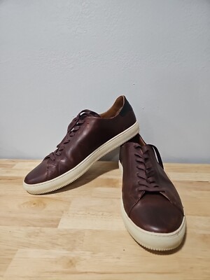 FRYE Mens Brown Astor Round Toe Platform Leather Athletic Sneakers Shoes  13D