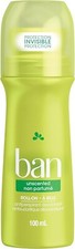 4Pack Ban Unscented 24-Hour Roll-on, Antiperspirant Deodorant, 100ml FRESH STOCK