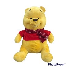 Winnie The Pooh Plush With Scarf 19  Stuffed Animal 2011 Winter Christmas