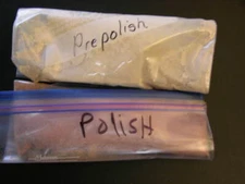 Rock & glass polishing powders pre-polish and polish w/instructions tumbler/lap