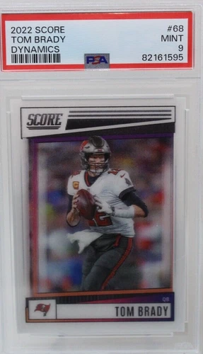 Tom Brady 68 Dynamics Lenticular CASE HIT 2022 Panini Score PSA 9 Graded Bucs