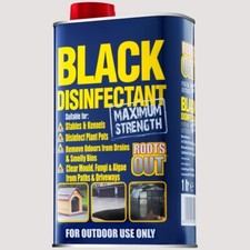 BLACK Disinfectant ROOTS OUT Maximum Strength Fluid 1 Litre