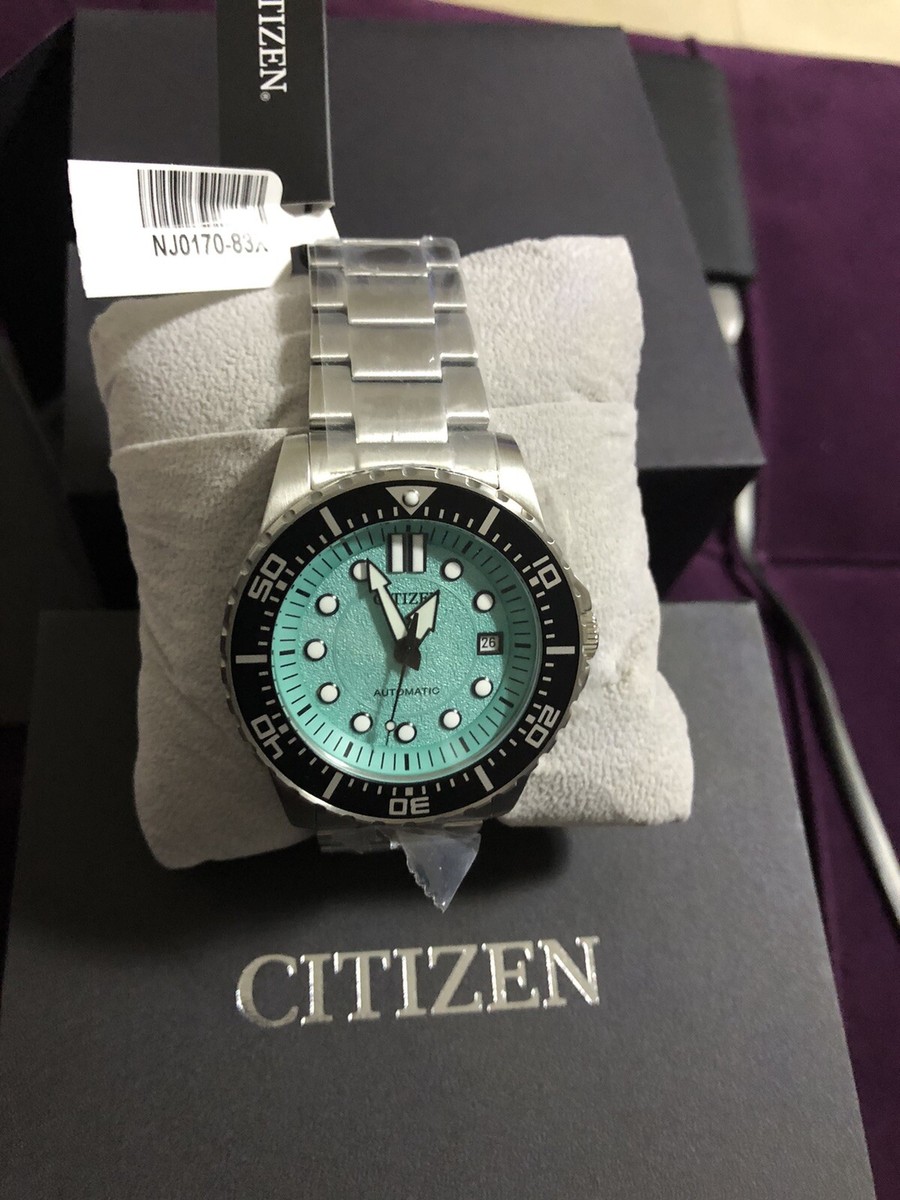 Citizen NJ0170-83X Cyan Dial Automatic Stainless Steel Analog