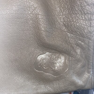 CARLOS FALCHI CHI EXTRA LARGE TAUPE leather shoulder CROSSBODY VINTAGE RARE NWOT