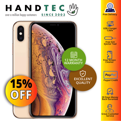 Apple iPhone XS - 64GB 256GB 512GB Unlocked - Extra 15% OFF - EXCELLENT A - Afbeelding 4 van 4