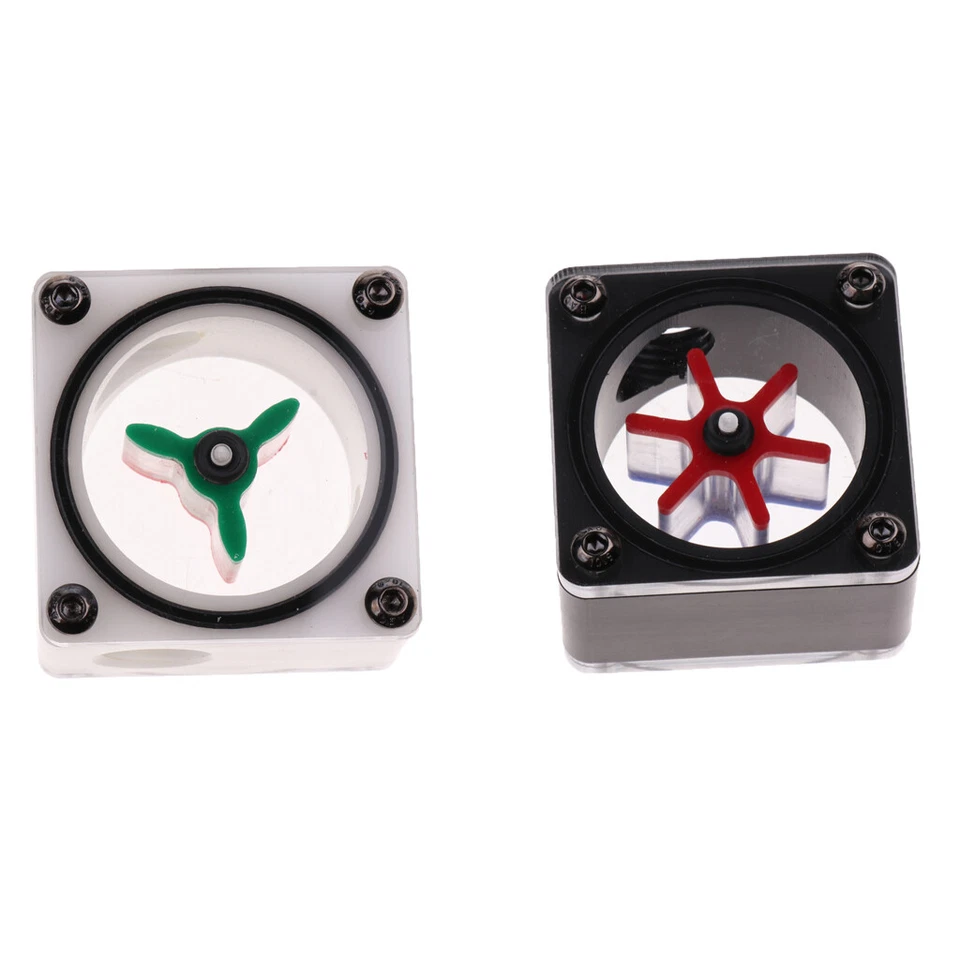 Wasserkühlung-Durchflussmesser G1/4" - Acryl-Durchflussanzeige quadratisch - Bild 4 von 4