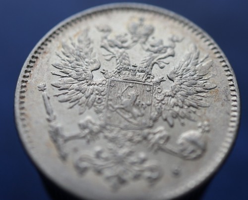 50 Pennia 1916 S - Original Finland / Russia Silver coin KM# 2.2 error - #R600 - Picture 4 of 6